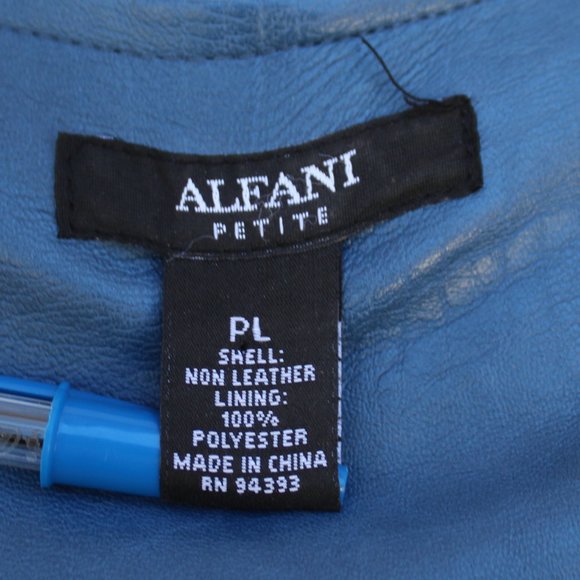 Alfani Women's Faux Leather Biker Moto Jacket - Picture 6 of 8